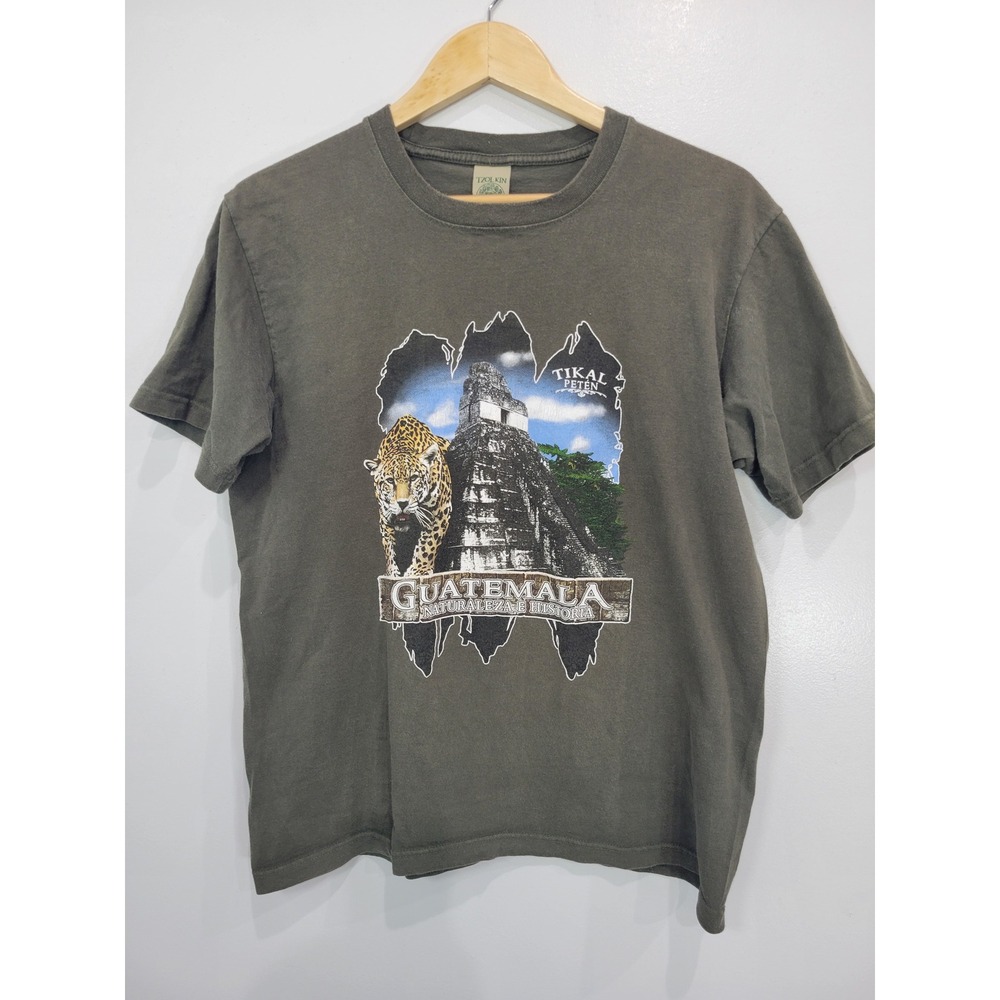 Tzol Kin‎ Guatemala Tikal Peten Jaguar Pyramid Nature History T Shirt Size L